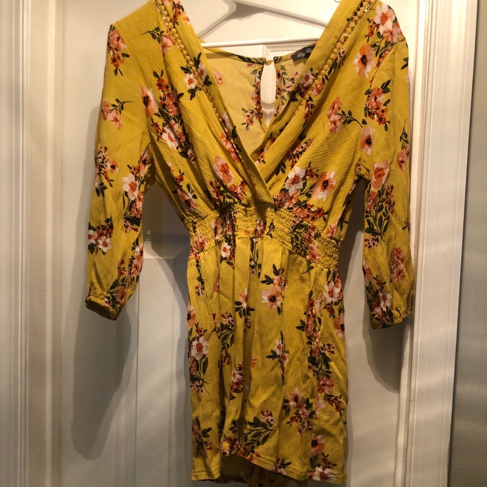 Small Mustard Romper